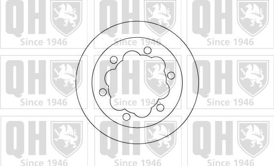 Quinton Hazell BDC5005 - Тормозной диск autospares.lv