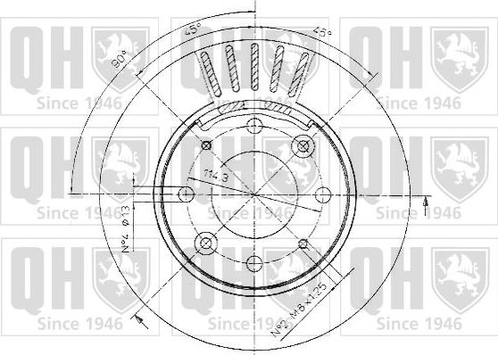 Quinton Hazell BDC5016 - Тормозной диск autospares.lv