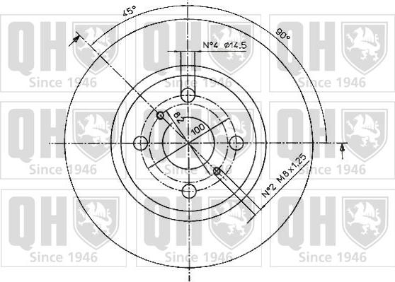 Quinton Hazell BDC5084 - Тормозной диск autospares.lv