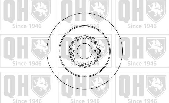Quinton Hazell BDC5080 - Тормозной диск autospares.lv