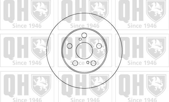 Quinton Hazell BDC5088 - Тормозной диск autospares.lv