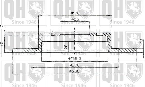 Quinton Hazell BDC5152 - Тормозной диск autospares.lv