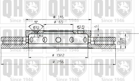 Quinton Hazell BDC5166 - Тормозной диск autospares.lv