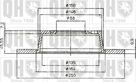 Quinton Hazell BDC5184 - Тормозной диск autospares.lv