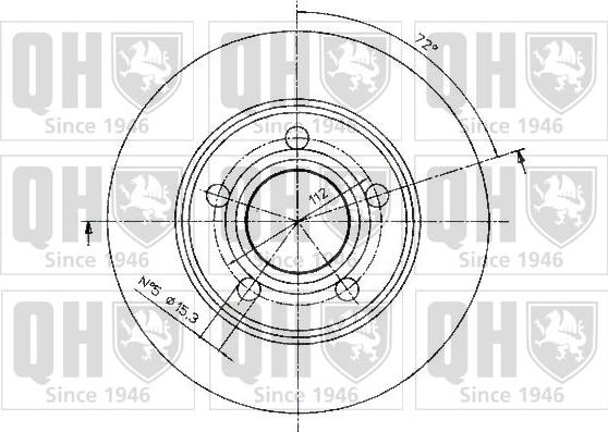 Quinton Hazell BDC5184 - Тормозной диск autospares.lv