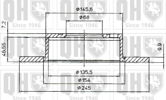 Quinton Hazell BDC5182 - Тормозной диск autospares.lv