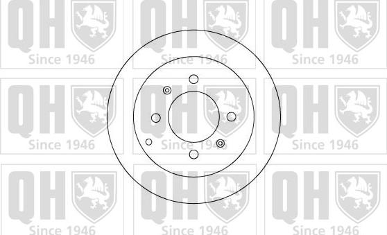 Quinton Hazell BDC5202 - Тормозной диск autospares.lv