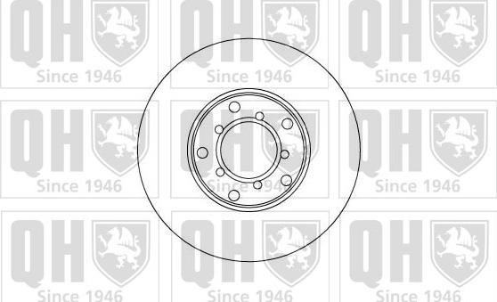 Quinton Hazell BDC1058 - Тормозной диск autospares.lv