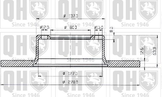 Quinton Hazell BDC1060 - Тормозной диск autospares.lv