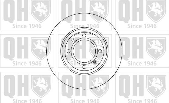 Quinton Hazell BDC1035 - Тормозной диск autospares.lv