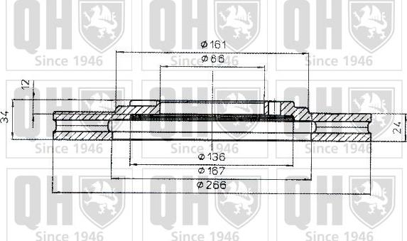 Quinton Hazell BDC3918 - Тормозной диск autospares.lv