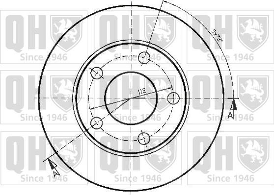 Quinton Hazell BDC3932 - Тормозной диск autospares.lv