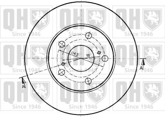 Quinton Hazell BDC3926 - Тормозной диск autospares.lv