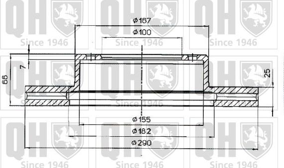 Quinton Hazell BDC3927 - Тормозной диск autospares.lv