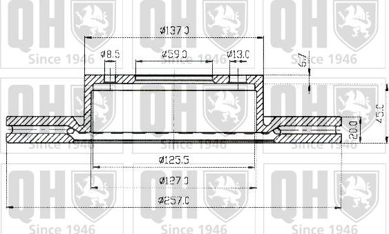 Quinton Hazell BDC3441 - Тормозной диск autospares.lv