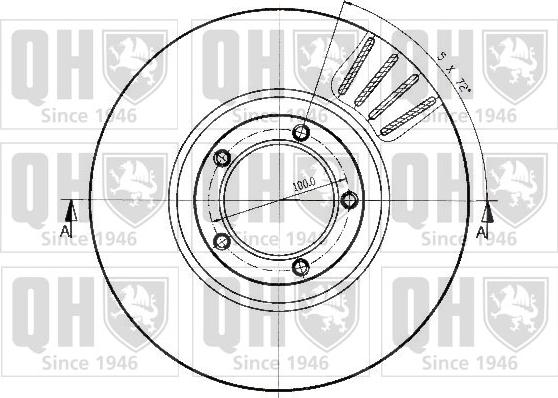 Quinton Hazell BDC3466 - Тормозной диск autospares.lv