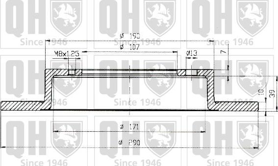 Quinton Hazell BDC3460 - Тормозной диск autospares.lv