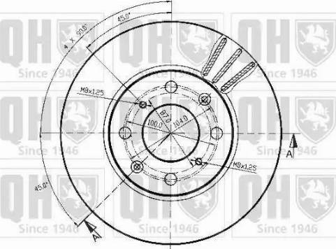 Quinton Hazell BDC3591 - Тормозной диск autospares.lv