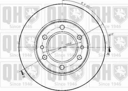 Quinton Hazell BDC3564 - Тормозной диск autospares.lv