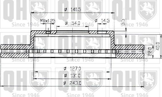 Quinton Hazell BDC3560 - Тормозной диск autospares.lv