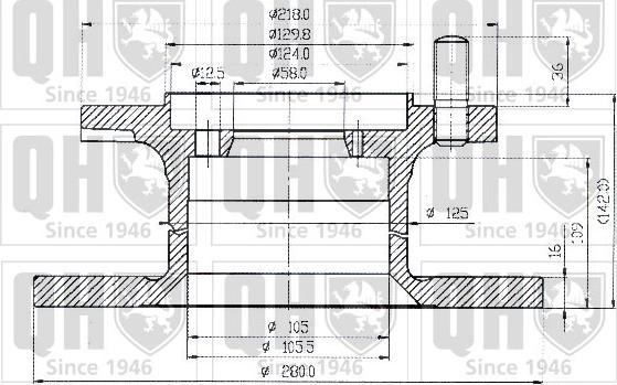 Quinton Hazell BDC3513 - Тормозной диск autospares.lv