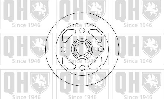 Quinton Hazell BDC3586 - Тормозной диск autospares.lv