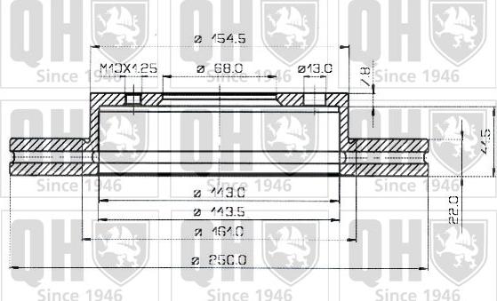 Quinton Hazell BDC3538 - Тормозной диск autospares.lv