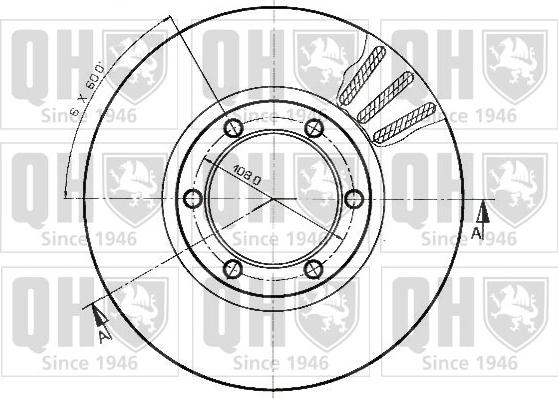 Quinton Hazell BDC3537 - Тормозной диск autospares.lv