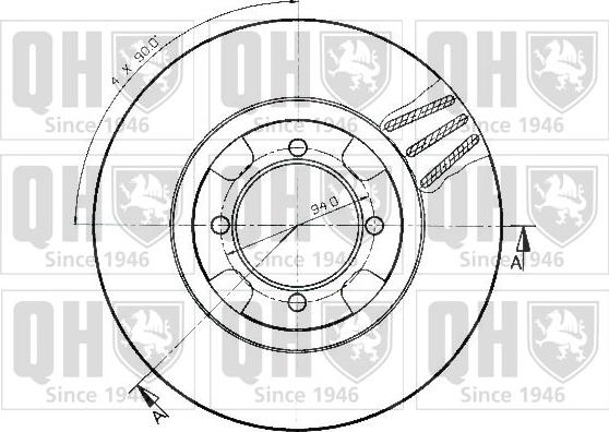 Quinton Hazell BDC3529 - Тормозной диск autospares.lv