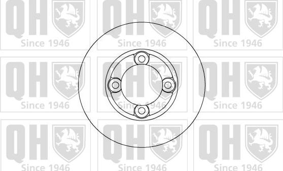 Quinton Hazell BDC3656 - Тормозной диск autospares.lv