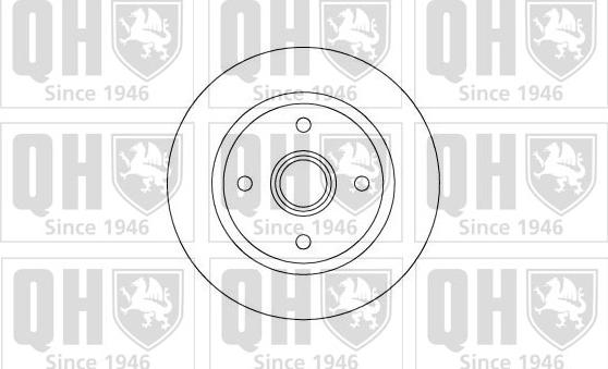 Quinton Hazell BDC3650 - Тормозной диск autospares.lv