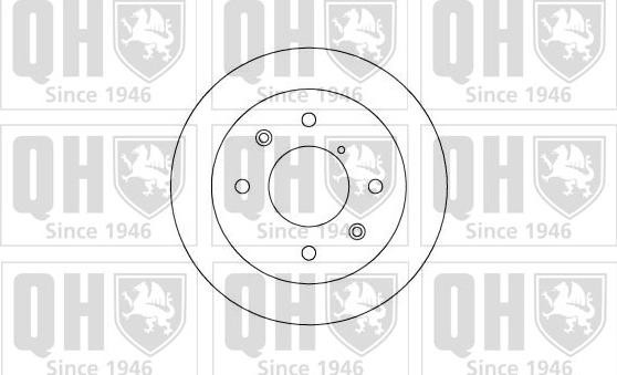 Quinton Hazell BDC3664 - Тормозной диск autospares.lv