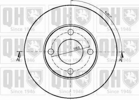 Quinton Hazell BDC3630 - Тормозной диск autospares.lv