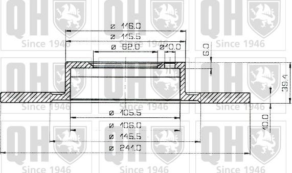 Quinton Hazell BDC3167 - Тормозной диск autospares.lv