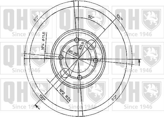 Quinton Hazell BDC3107 - Тормозной диск autospares.lv