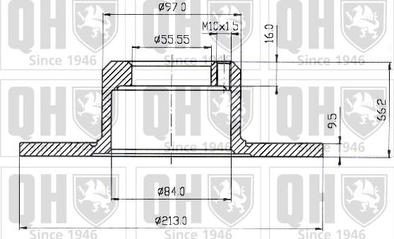 Quinton Hazell BDC3189 - Тормозной диск autospares.lv