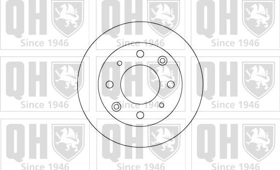 Quinton Hazell BDC3384 - Тормозной диск autospares.lv