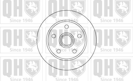 Quinton Hazell BDC3764 - Тормозной диск autospares.lv