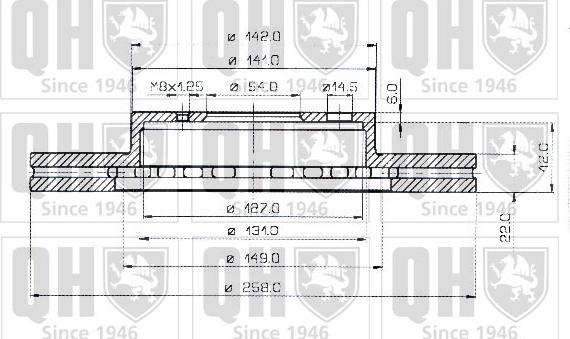 Quinton Hazell BDC3704 - Тормозной диск autospares.lv