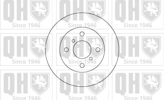 Quinton Hazell BDC3700 - Тормозной диск autospares.lv