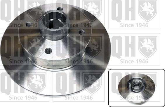 Quinton Hazell BDC3712 - Тормозной диск autospares.lv