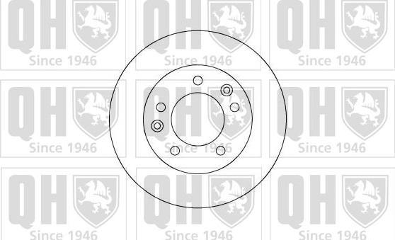 Quinton Hazell BDC3736 - Тормозной диск autospares.lv