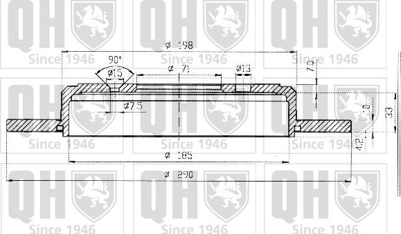 Quinton Hazell BDC3777 - Тормозной диск autospares.lv