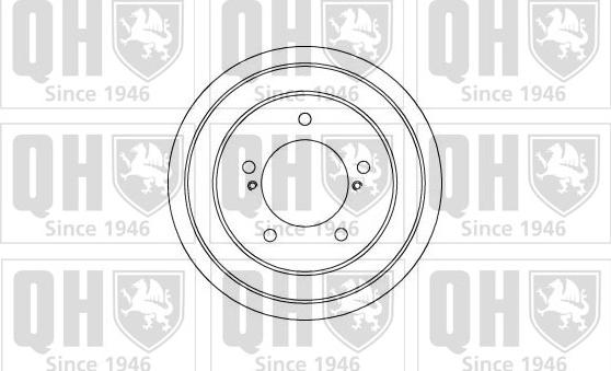 Quinton Hazell BDR401 - Тормозной барабан autospares.lv