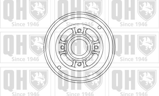 Quinton Hazell BDR439 - Тормозной барабан autospares.lv