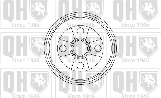 Quinton Hazell BDR510 - Тормозной барабан autospares.lv