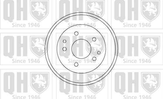 Quinton Hazell BDR534 - Тормозной барабан autospares.lv