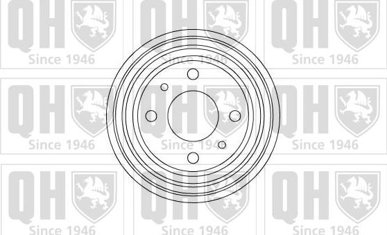 Quinton Hazell BDR115 - Тормозной барабан autospares.lv