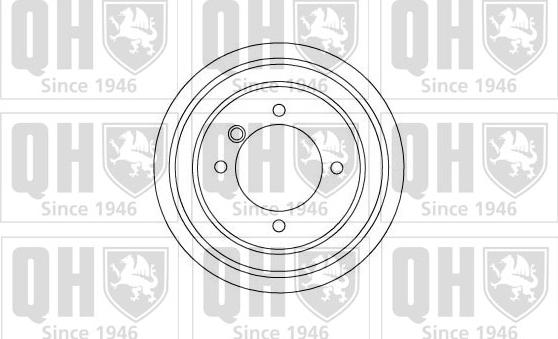 Quinton Hazell BDR123 - Тормозной барабан autospares.lv