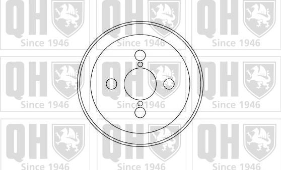 Quinton Hazell BDR171 - Тормозной барабан autospares.lv